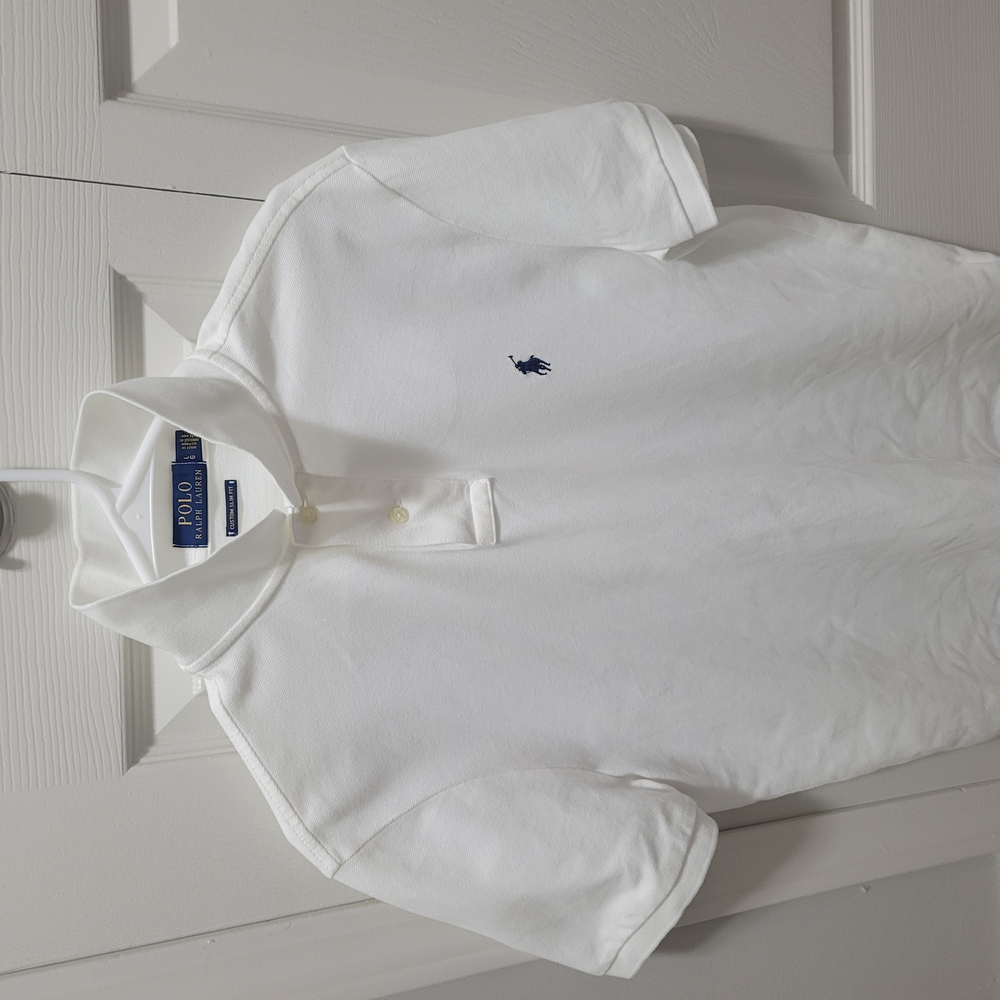 Ralph Lauren White Womens Polo Shirt Classic Design